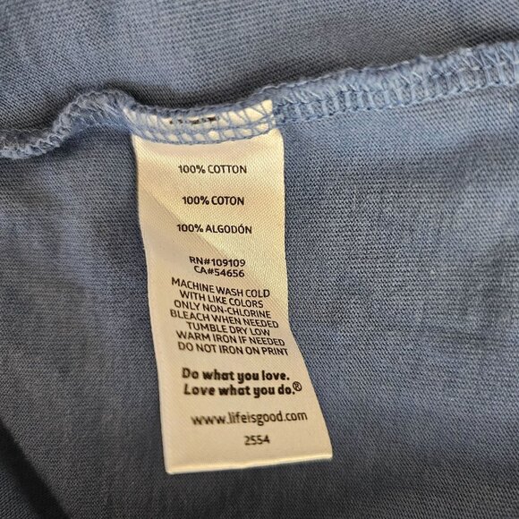 Life Is Good Womans Size Large Crusher Tee Longsleeve Blue Tacos - Picture 5 of 7